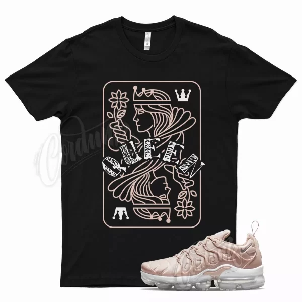 Black QUEEN T Shirt for N Air Vapormax Plus Pink Oxford Rose Gold Barely Jezsport.com