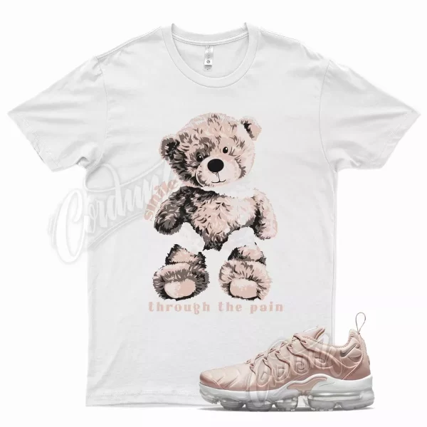 White SMILE T Shirt for N Air Vapormax Plus Pink Oxford Rose Gold Barely Jezsport.com