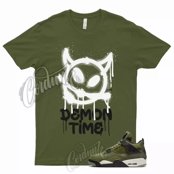 DTIME Shirt for 4 Craft Medium Olive Pale Vanilla Khaki Black Sail Rough Dunk 1 Jezsport.com