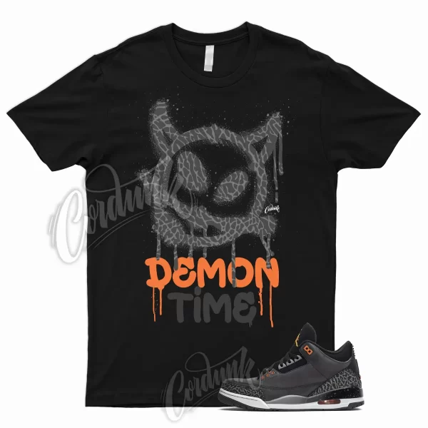 DTIME T Shirt for 3 Retro Fear Pack Night Stadium Stadium Orange Black 2023 1 Jezsport.com