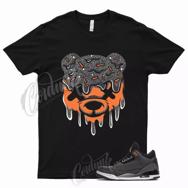 DRIPPY T Shirt for 3 Retro Fear Pack Night Stadium Stadium Orange Black 2023 1 Jezsport.com