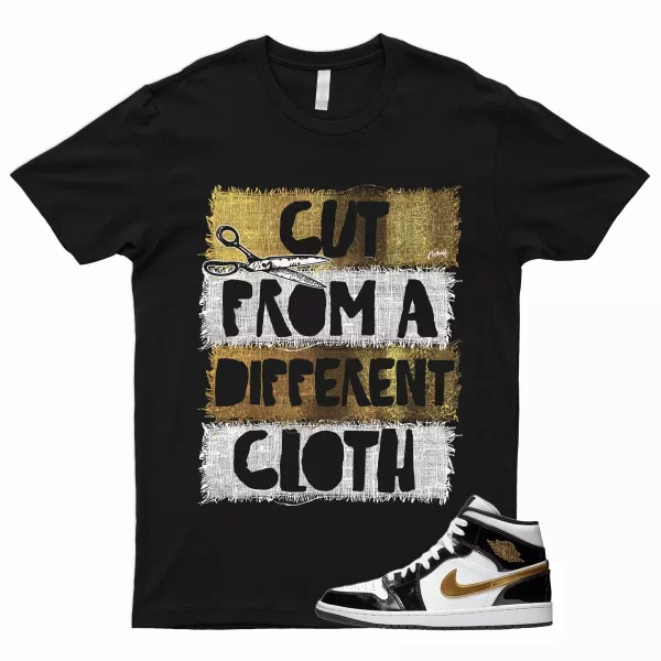 CUT T Shirt for 1 Mid Patent Black White Metallic Gold NRG Top 3 Dunk High Jezsport.com