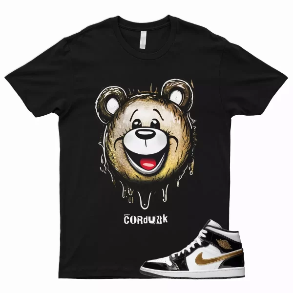 CORBEAR T Shirt for 1 Mid Patent Black White Metallic Gold NRG Top 3 Dunk High Jezsport.com