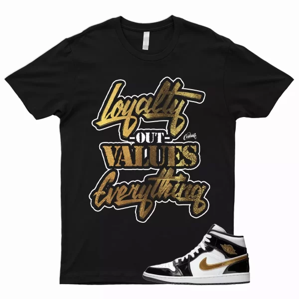 LYLTY T Shirt for 1 Mid Patent Black White Metallic Gold NRG Top 3 Dunk High Jezsport.com