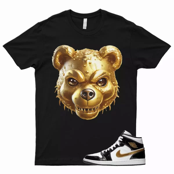 ZB T Shirt for 1 Mid Patent Black White Metallic Gold NRG Top 3 Dunk High Jezsport.com