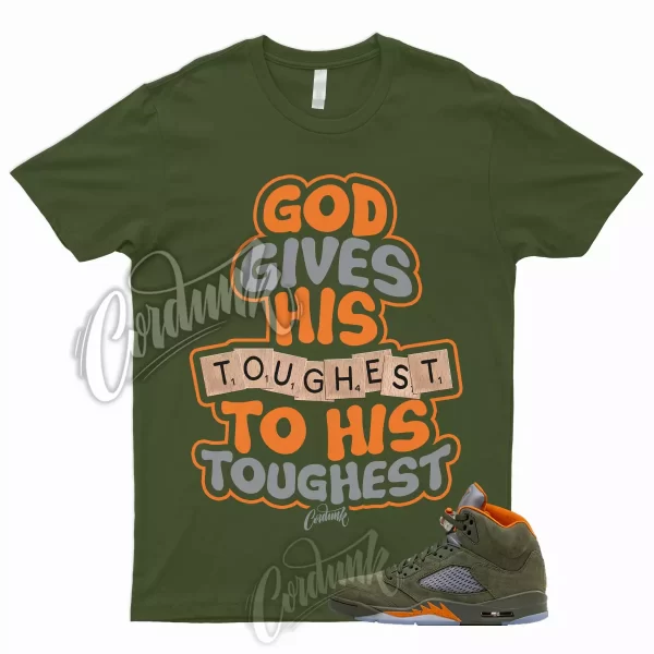 5 Olive Army Solar Orange Black Retro Green Sequoia Shirt to Match TOUGH Jordan Jezsport.com