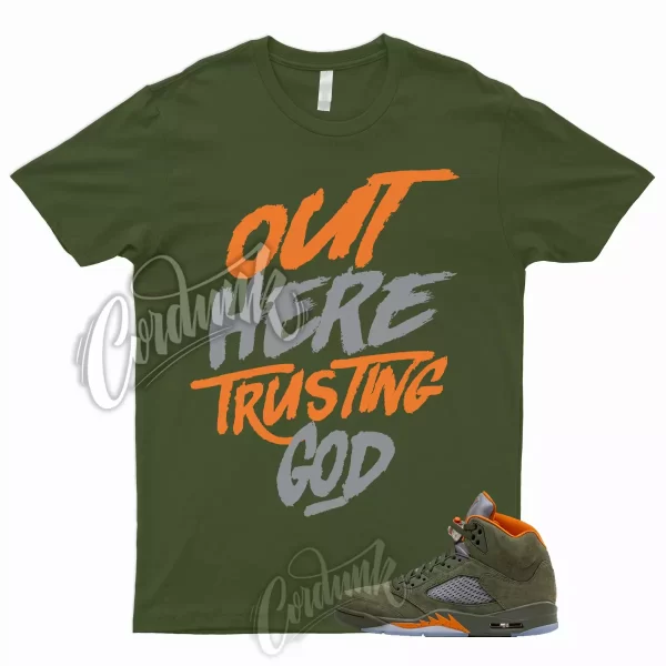 5 Olive Army Solar Orange Black Retro Green Sequoia T Shirt to Match TG Jordan Jezsport.com