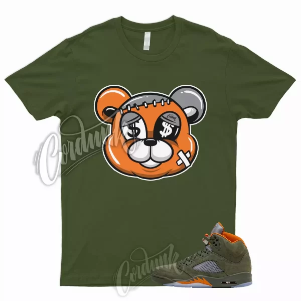 5 Olive Army Solar Orange Black Retro Green Sequoia Shirt to Match STITCH Jordan Jezsport.com