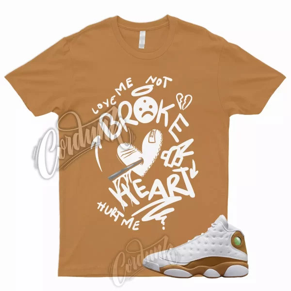 13 Wheat Shirt Golden Harvest Elemental Gold Dunk Air Force Low Mid High BROKEN, 414571-171 Jezsport.com