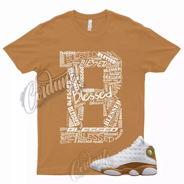 13 Wheat Shirt Golden Harvest Elemental Gold Dunk Air Force Low Mid High BLESSED Jezsport.com