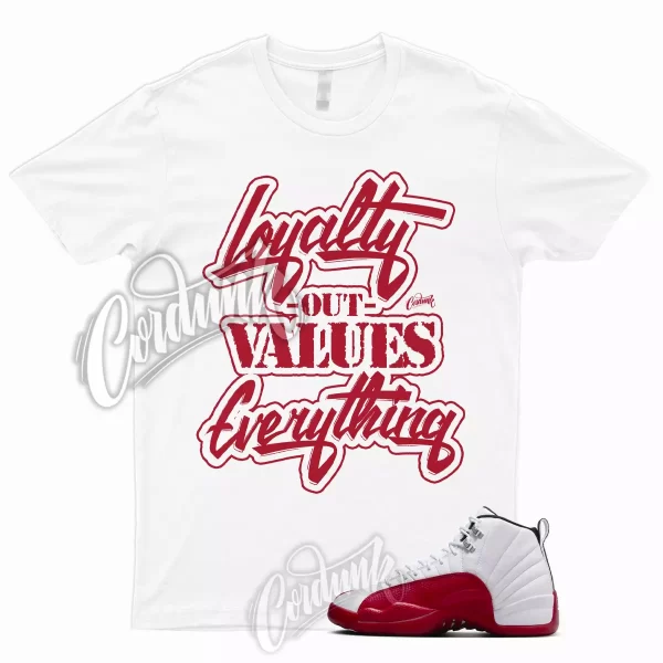 12 Retro Cherry T Shirt Varsity University Red 11 1 Match Dunk Herritage LYLTY Jezsport.com