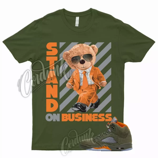 5 Olive Army Solar Orange Black Retro Green Sequoia Shirt to Match STAND Jordan Jezsport.com