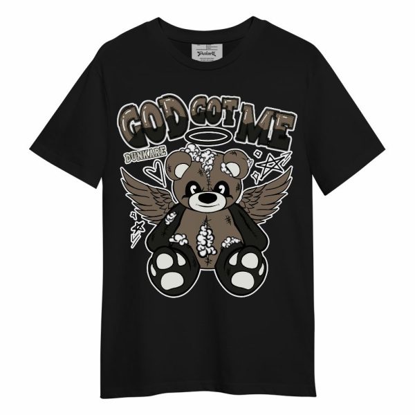 Low OG Dark Mocha 1s Shirt - Gods Guides Me Bear Unisex Shirt Matching Jordan Shirt Jezsport.com