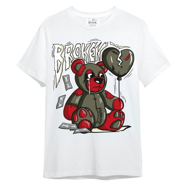 Low OG Medium Olive 1s Shirt - Broken Bear Shirt Unisex Oufit Unisex Shirt Matching Jordan Shirt Jezsport.com