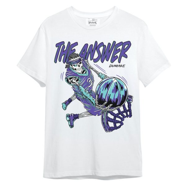 Low Hornets 1s Shirt - The Answer Skeleton Unisex Shirt Matching Jordan Shirt Jezsport.com