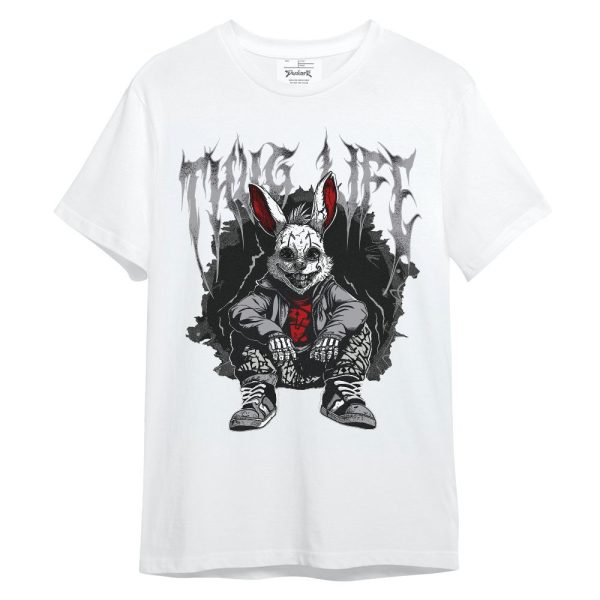 Cement Grey 3s Shirt, Thug Life Bunny Unisex Shirt Matching Jordan Shirt Jezsport.com