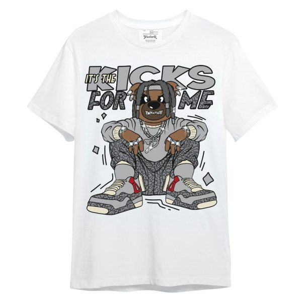 Cement Grey 3s Shirt - Sneakers Bear Unisex Shirt Matching Jordan Shirt Jezsport.com