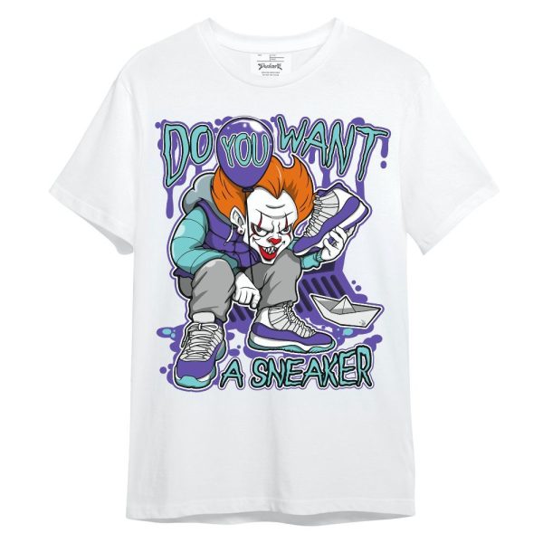 Low Hornets 1s Shirt, Clown Scary Sneakers Halloween Graphic Unisex Shirt Matching Jordan Shirt Jezsport.com