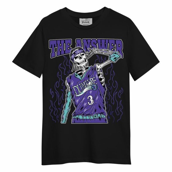 Low Hornets 1s Shirt - Allen Answer Skeleton Unisex Shirt Matching Jordan Shirt Jezsport.com