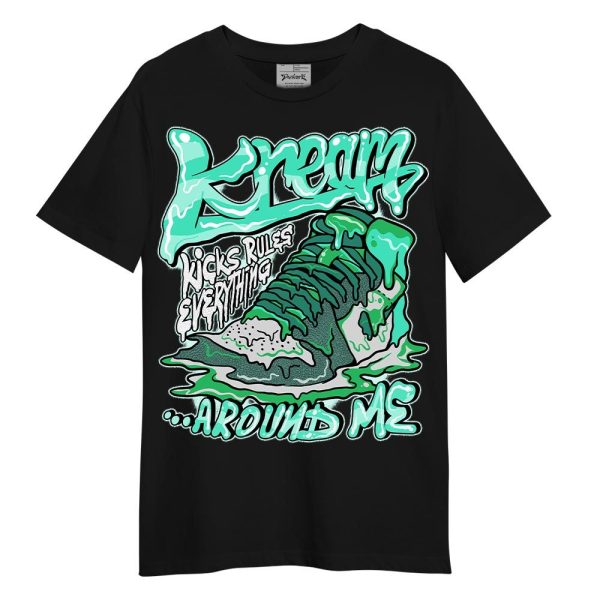 Black Green Glow 3s Shirt - Kreamy Graphic Shirt Unisex Matching Jordan Shirt Jezsport.com