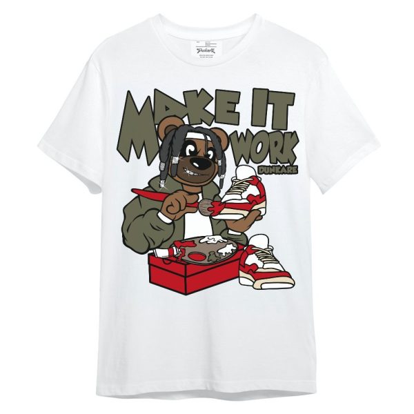 Low OG Medium Olive 1s Shirt - Pull It Off Bear Unisex Shirt Matching Jordan Shirt Jezsport.com