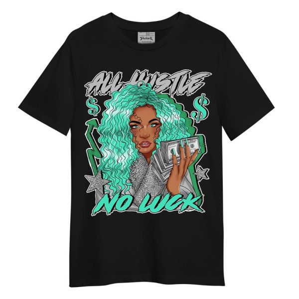 Black Green Glow 3s Shirt - All Hustles Unique Shirt Unisex Matching Jordan Shirt Jezsport.com