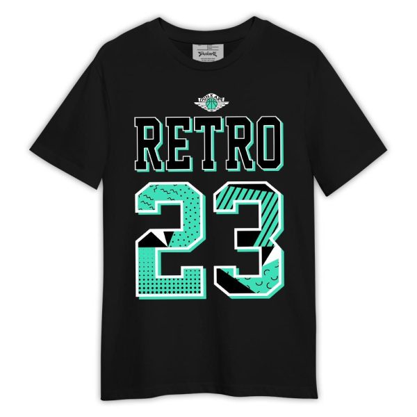 Black Green Glow 3s Shirt, Retro 23 G.O.A.T Shirt Outfit 185 LTRP Matching Jordan Shirt Jezsport.com