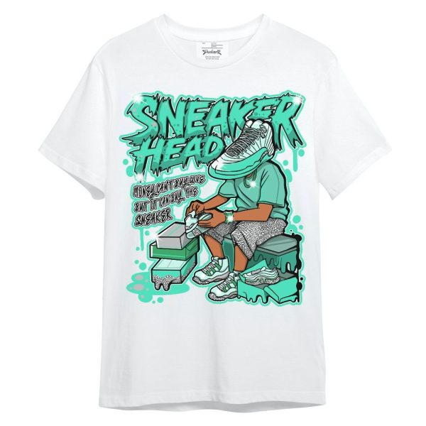 Black Green Glow 3s Shirt - Sneakers Headache Graphic Unisex Shirt Matching Jordan Shirt Jezsport.com