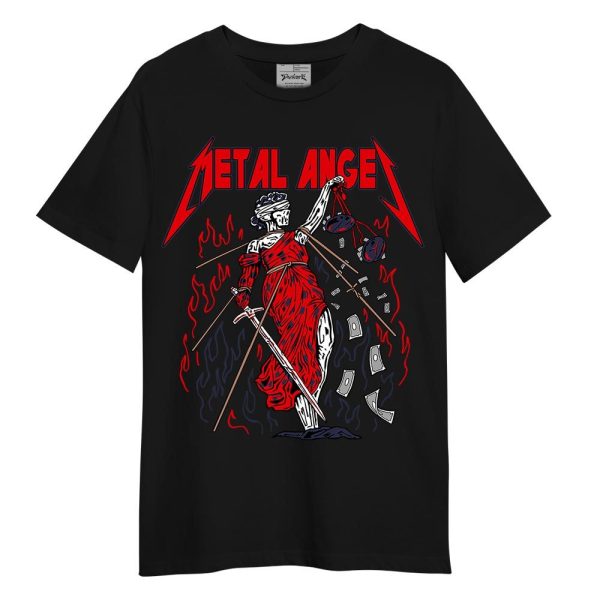 Low OG Howard Bison 1s Shirt - Metal Angel Skeleton Shirt Unisex Matching Jordan Shirt Jezsport.com