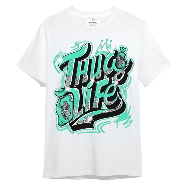 Black Green Glow 3s Shirt - Free Thug Living Graphic Unisex Shirt Matching Jordan Shirt Jezsport.com