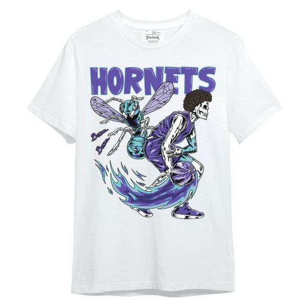 Low Hornets 1s Shirt - Hornet Skeleton Unisex Shirt Matching Jordan Shirt Jezsport.com