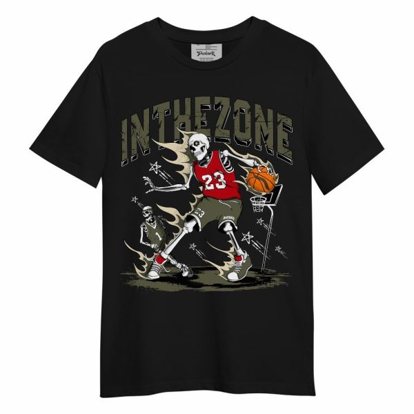 Low OG Medium Olive 1s Shirt, 23 G.O.A.T Skeleton Basketball Unisex Shirt Matching Jordan Shirt Jezsport.com