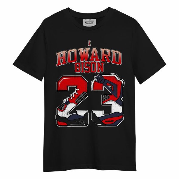 Low OG Howard Bison 1s Shirt, Number 23 4s Unisex Shirt Matching Jordan Shirt Jezsport.com