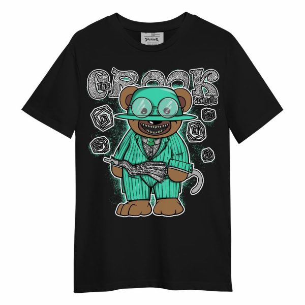 Black Green Glow 3s Shirt - Swindler Bear Unisex Shirt Matching Jordan Shirt Jezsport.com