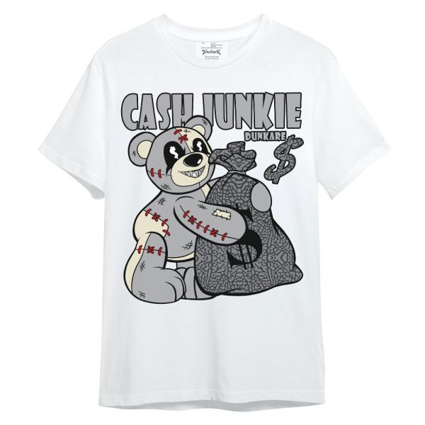 Cement Grey 3s Shirt - Cashs Junkie Bear Unisex Shirt Matching Jordan Shirt Jezsport.com