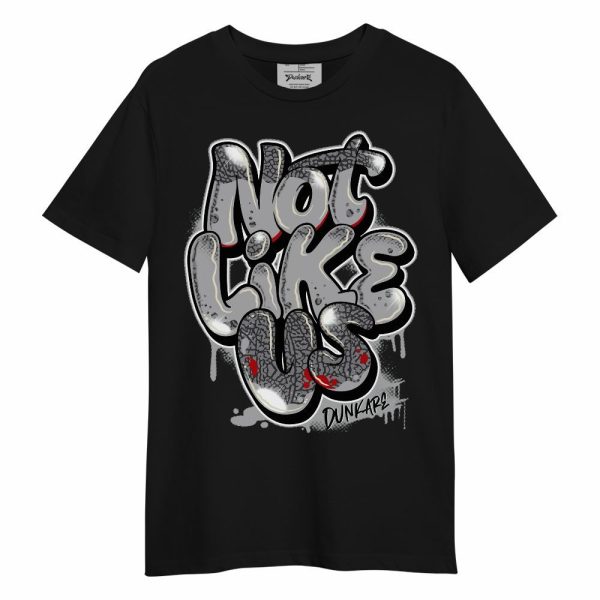 Cement Grey 3s Shirt - None Like Us Graphic Unisex Shirt Matching Jordan Shirt Jezsport.com