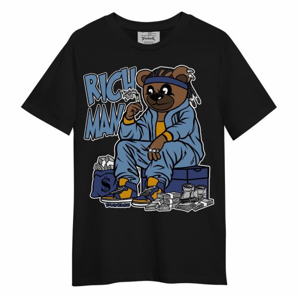 High OG First In Flight 1s Shirt Rich Man Bear Unisex Shirt Matching Jordan Shirt Jezsport.com