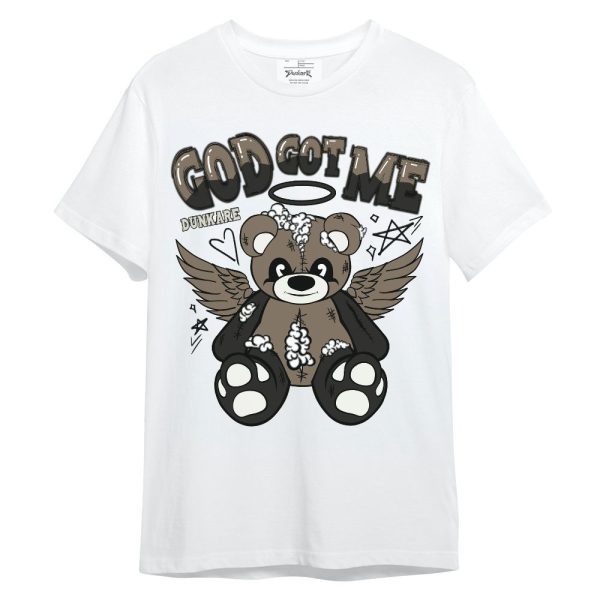 Low OG Dark Mocha 1s Shirt - Gods Guides Me Bear Unisex Shirt Matching Jordan Shirt Jezsport.com