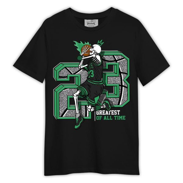 Black Green Glow 3s Shirt, 23 Greatest Skeleton Green Glow 3s Shirt Outfit Matching Jordan Shirt Jezsport.com