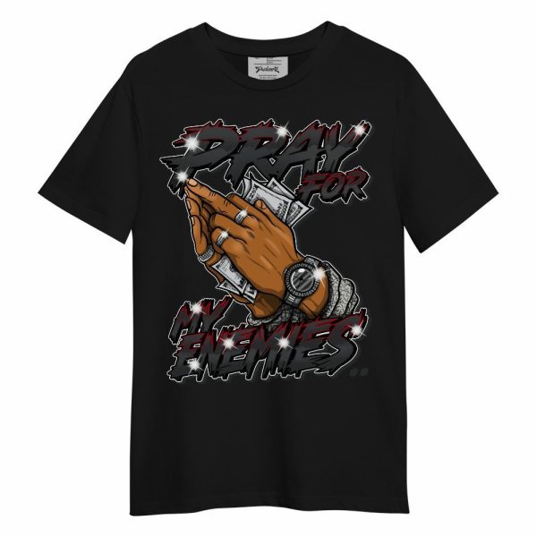 Black Cement 3s Shirt - Prayed For Enemies Graphic Unisex Shirt Matching Jordan Shirt Jezsport.com