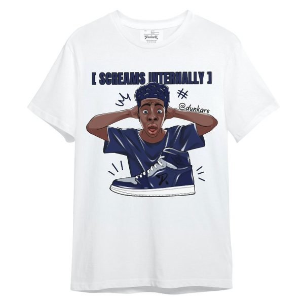 Midnight Navy 11s Shirt - Scream Internally Unisex Shirt Matching Jordan Shirt Jezsport.com