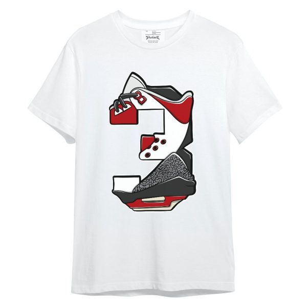 Cement Grey 3s Shirt, Number 3s Unisex Shirt Matching Jordan Shirt Jezsport.com