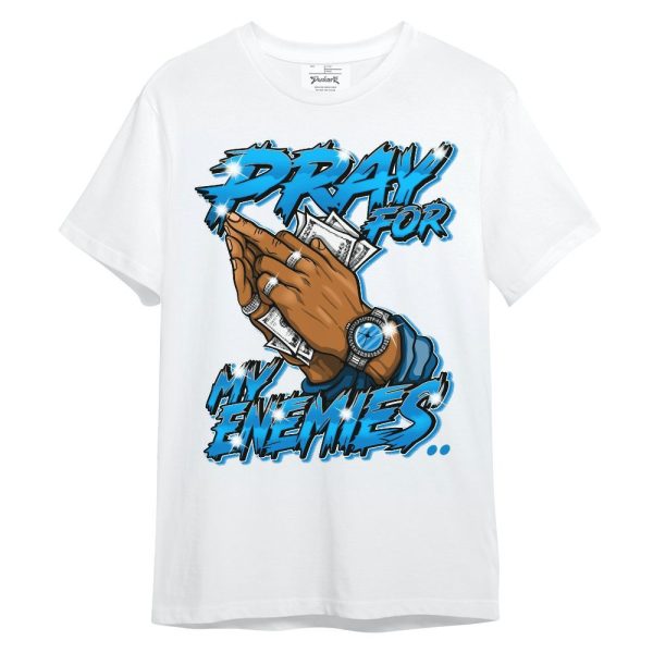 Industrial Blue 4s Shirt - Prayed For Enemies Graphic Unisex Shirt Matching Jordan Shirt Jezsport.com