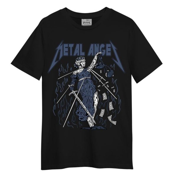 Low Diffused Blue 11s Shirt - Metal Angel Skeleton Shirt Unisex Matching Jordan Shirt Jezsport.com