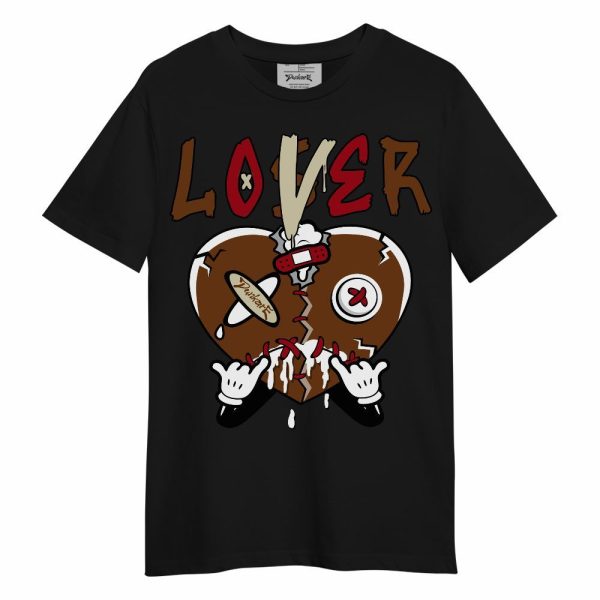 Archaeo Brown 5s Shirt, Loser Lover Drip Heart Unisex Shirt Matching Jordan Shirt Jezsport.com