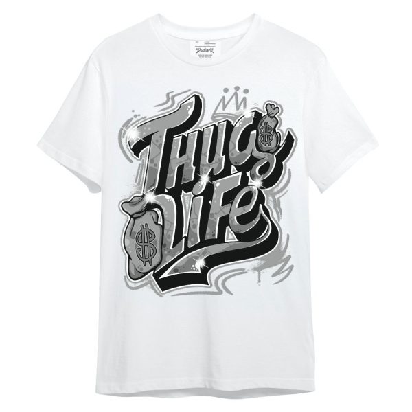 Black Wolf Grey 12s Shirt - Free Thug Living Graphic Unisex Shirt Matching Jordan Shirt Jezsport.com