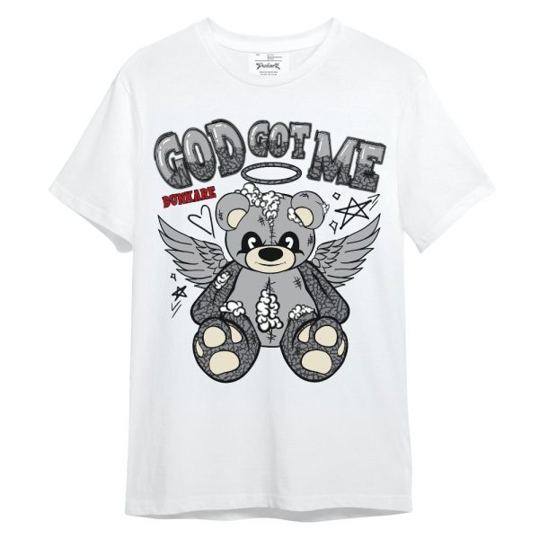 Cement Grey 3s Shirt - Gods Guides Me Bear Unisex Shirt Matching Jordan Shirt Jezsport.com