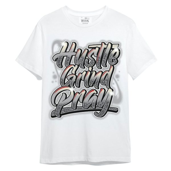 Cement Grey 3s Shirt - Hustles And Prayer Graphic Unisex Shirt Matching Jordan Shirt Jezsport.com