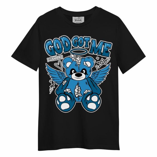 Powder Blue 9s Shirt - Gods Guides Me Bear Unisex Shirt Matching Jordan Shirt Jezsport.com