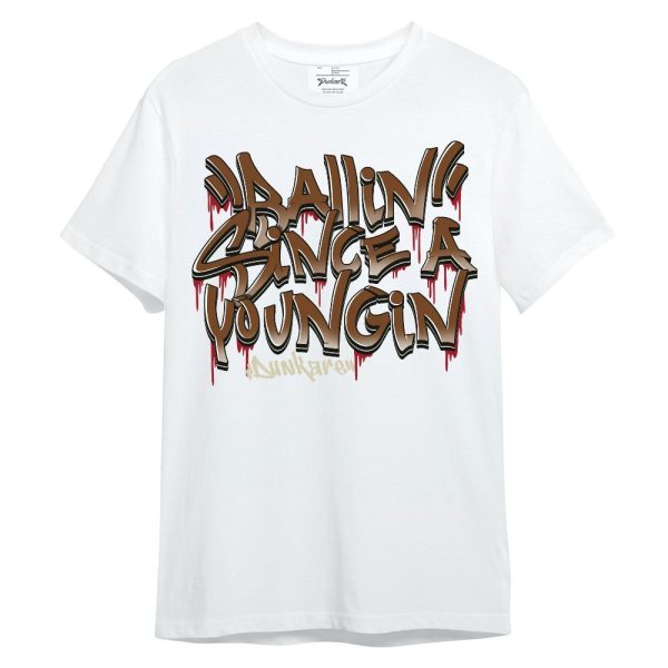 Archaeo Brown 5s Shirt, Ballin Since A Youngin Typo Unisex Shirt Matching Jordan Shirt Jezsport.com